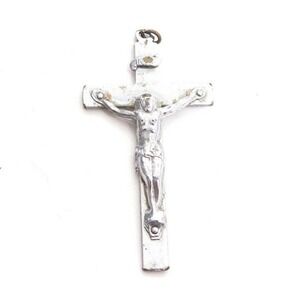 Vintage Silver Crucifix Cross Pendant